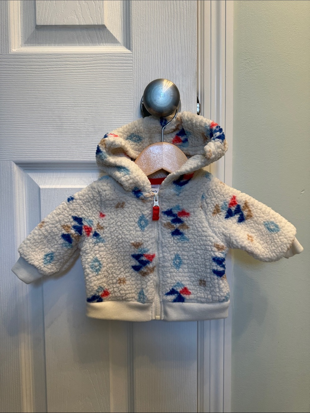 Carter's Cream Serpa Baby Hooded Jacket NWOT